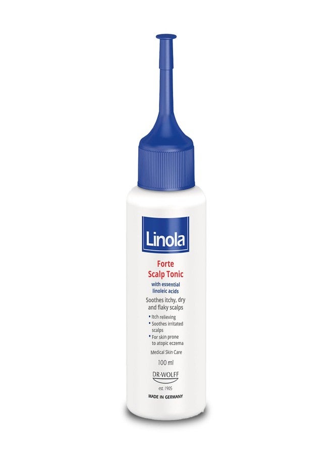Linola Forte Scalp Tonic - Scalp Care for Itchy, Dry & Flaky Scalps - Soothes Mild Inflammation - with Essential Linoleic Acids - for Skin Prone to Atopic Eczema - Made in Germany - 100 ml (3.4 Fl Oz) - Image 1